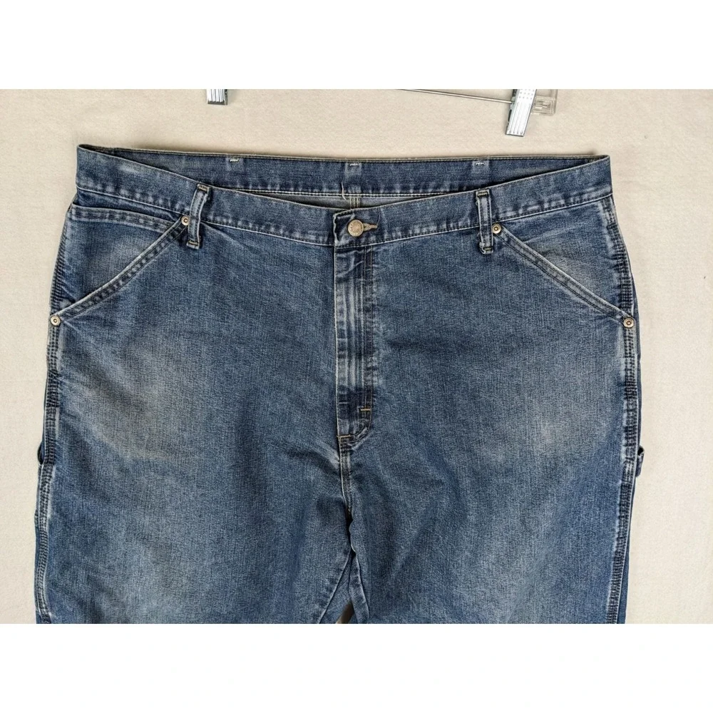 Wrangler Carpenter Jeans 40 x 32 Mens Blue Denim Cotton Blend